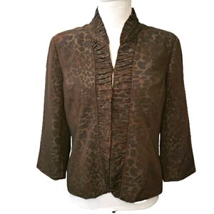 Willi Smith Suit Jacket Animal Print Sz 10